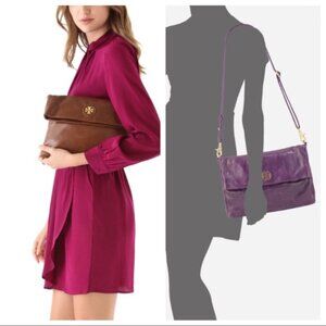 TORY BURCH Dena Fold Over Crossbody Handbag